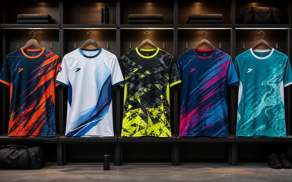 Full-colour bedrukking op functionele sportshirts